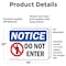 Signmission Do Not Enter OSHA Notice Sign, Vinyl Decal, 14in W x 10in L, 2PK OS-2PACK-NS-D-1014-L-15437 - alternate 5